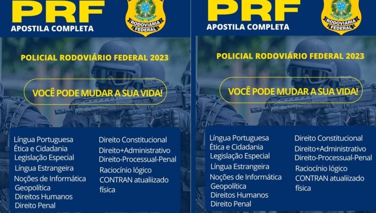 Apostila PRF: O Material Completo Para Sua Aprovação no Concurso da Polícia Rodoviária Federal