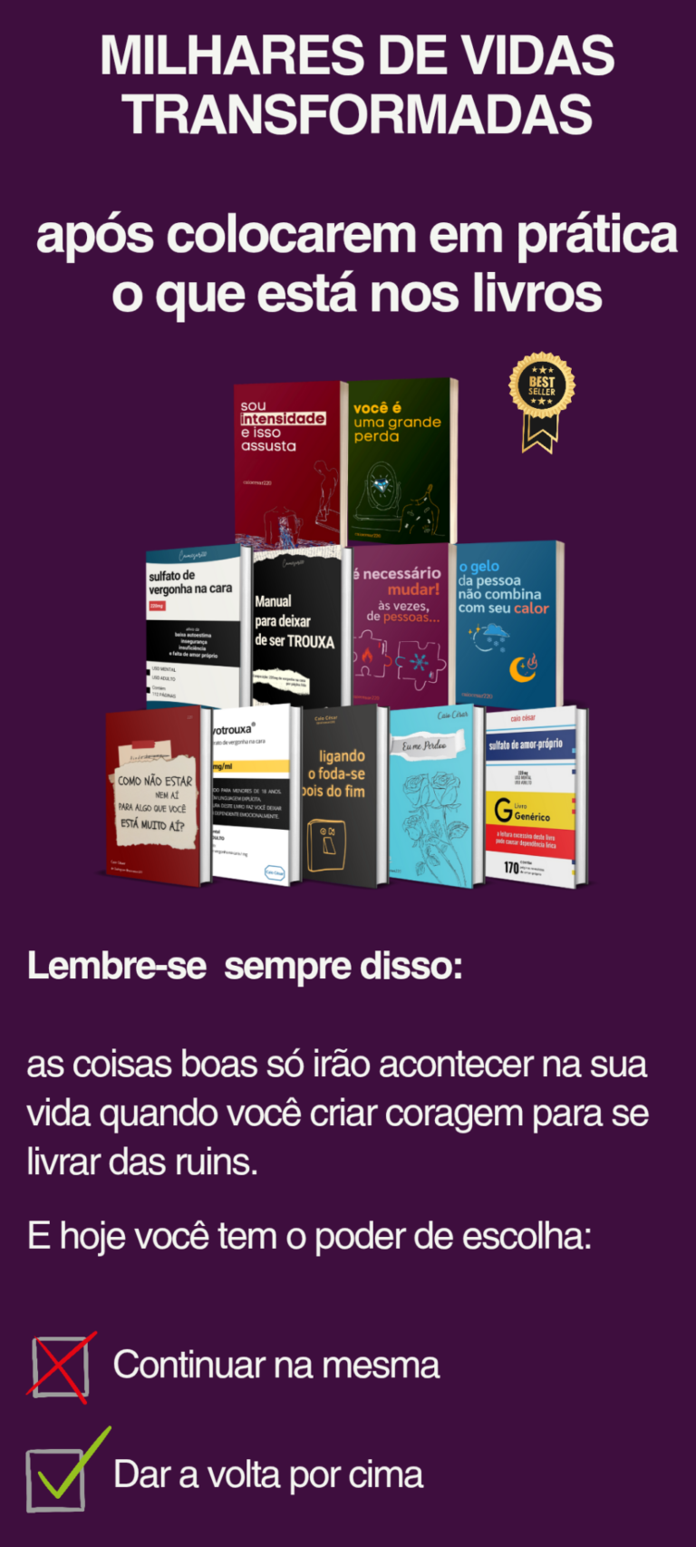 Como o “Pack = 11 livros (todos os livros de caiocesar220)” pode ajudá-lo a se livrar de relacionamentos tóxicos e recuperar a autoconfiança