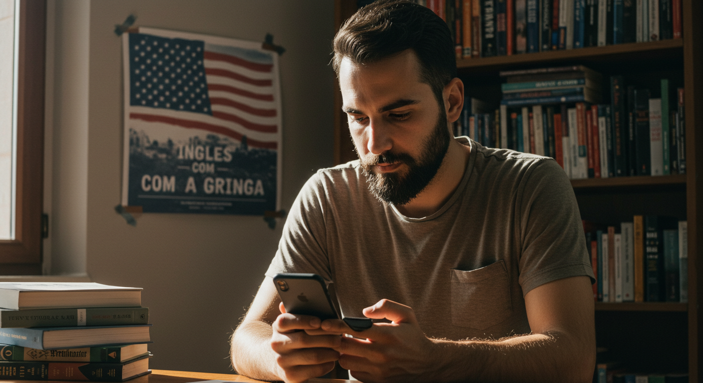 Como fazer para destravar a conversação em inglês com o curso Inglês com a Gringa de Lecil Alvino Onde Aprender na internet