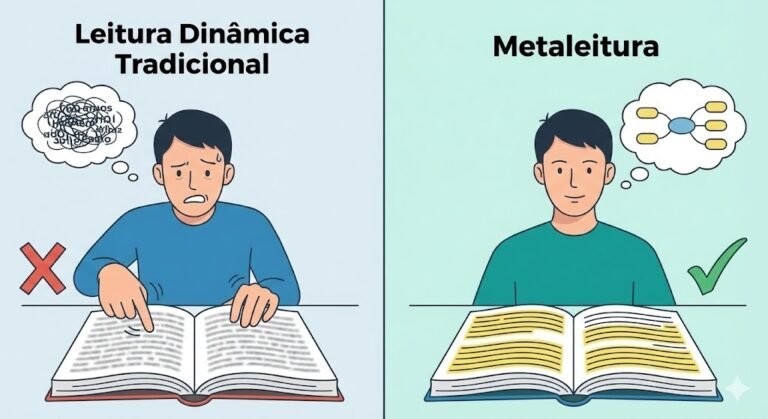 Metaleitura vs. Leitura Dinâmica Tradicional: Não Caia na Armadilha do “Passar o Olho”