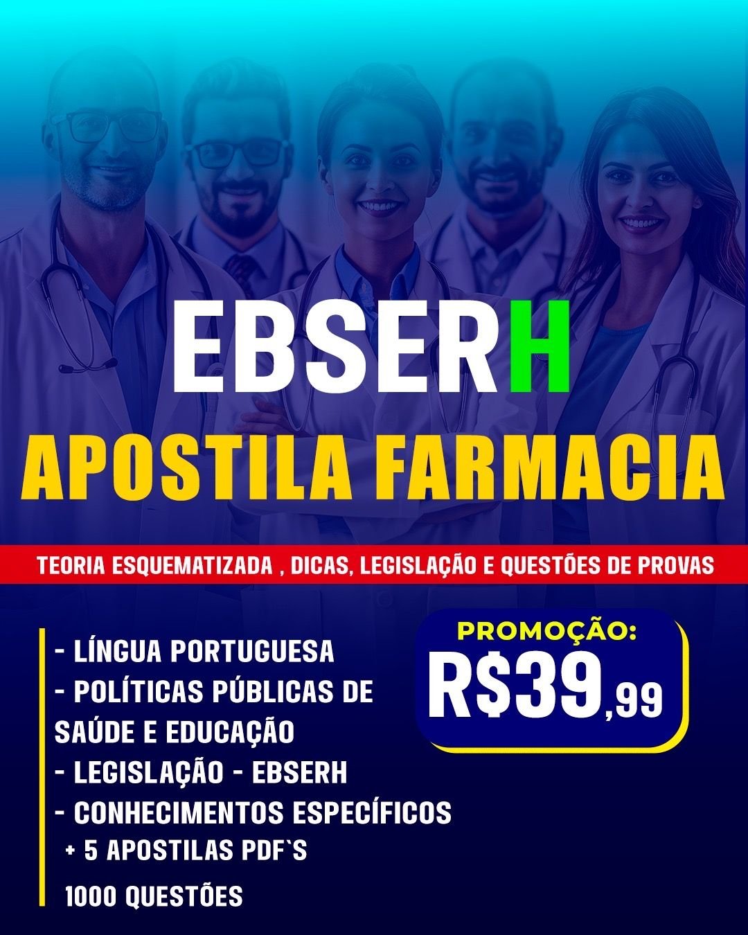 APOSTILA FARMÁCIA EBSERH 2026 Pode Comprometer Sua Nota? Auditoria Sobre Lacunas, Saturação e Custo Real Onde Aprender na internet