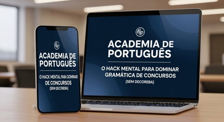 Academia de Português: O Hack Mental para Dominar a Gramática de Concursos (Sem Decoreba)