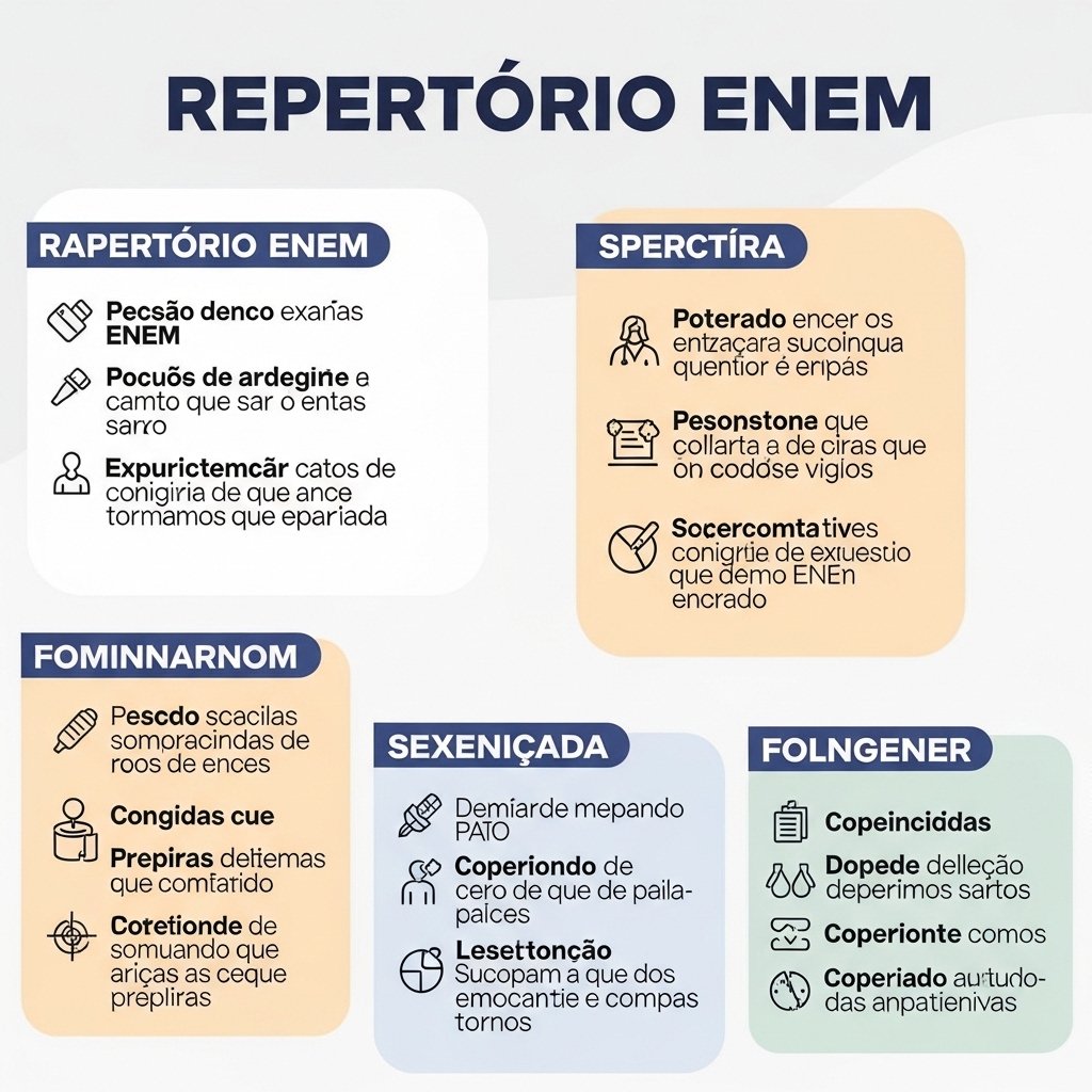 Repertório ENEM 2026 Forense / Gap Oculto Onde Aprender na internet