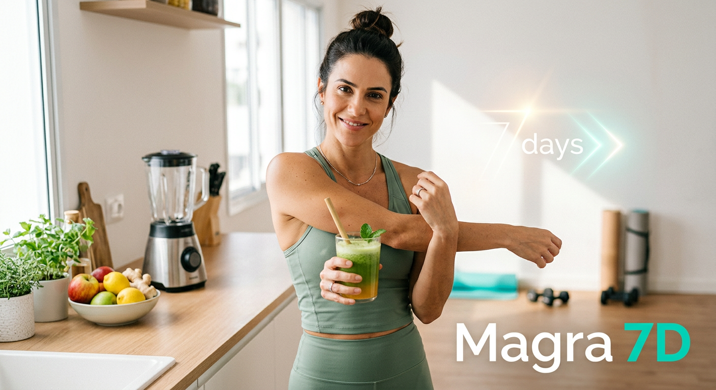 Mariana Ferri d'Avila, nutricionista e criadora do Magra 7D, sorrindo e irradiando saúde e vitalidade.