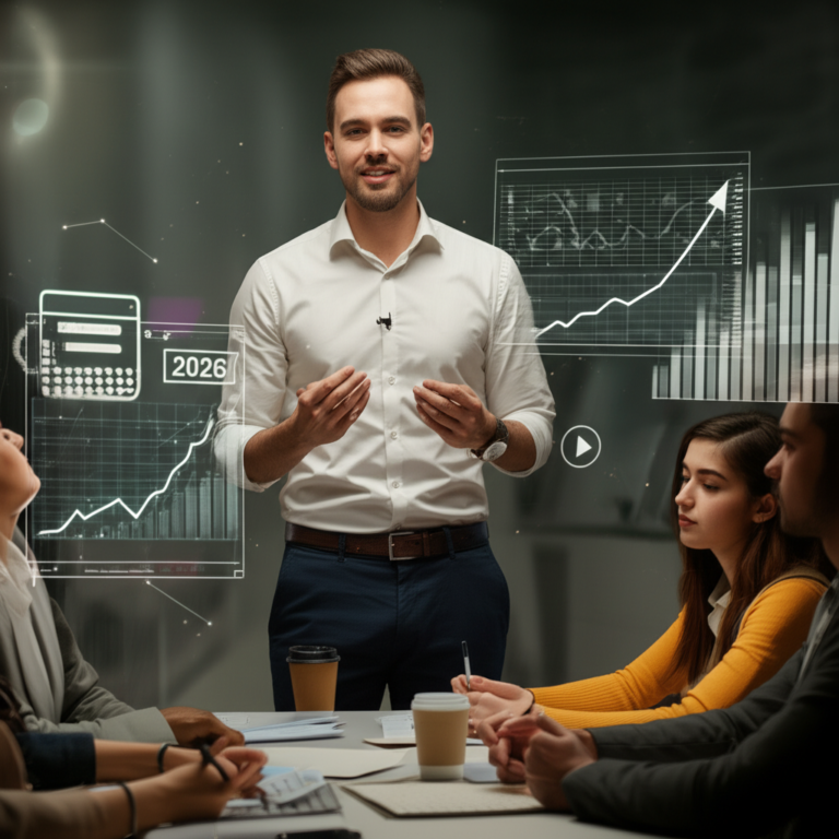 Victor Damásio, especialista em marketing digital, lidera o programa Comece o Ano Forte 2026, focado em mentoria e execução para empreendedores.