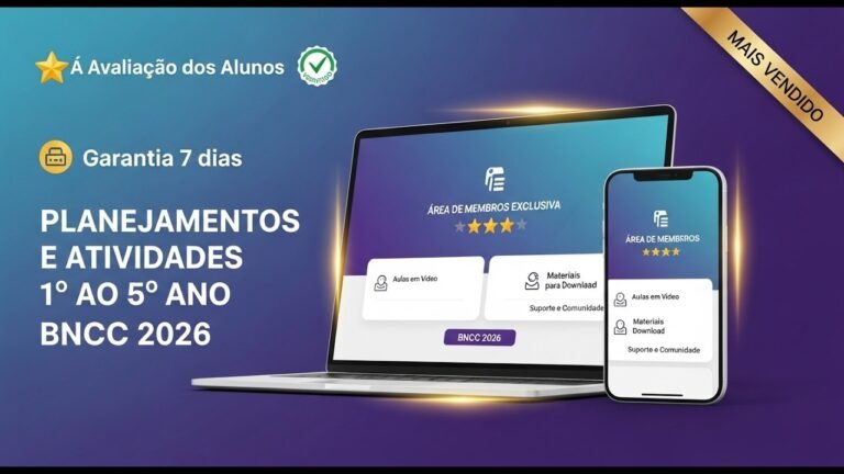 Planejamentos BNCC 2026: A Ferramenta que Salva Tempo e Saúde Mental do Professor