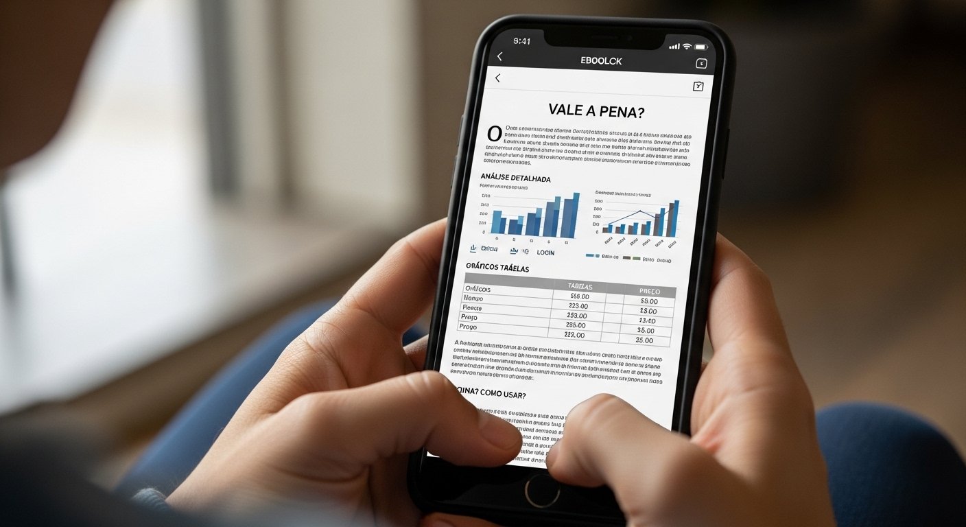 Imagem de Hermann Greb, trader, em um escritório moderno com telas de computador exibindo gráficos de velas e segurando um tablet com o logo do curso FTZA.